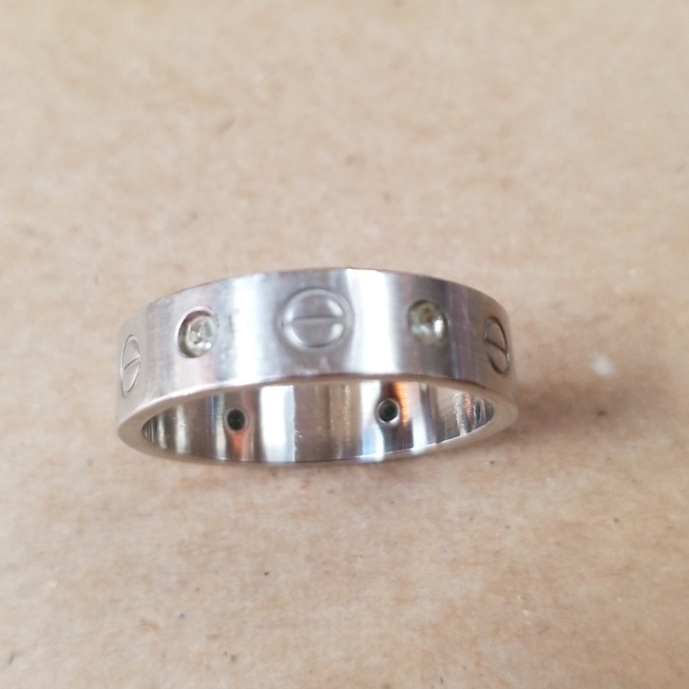 Silver mens band